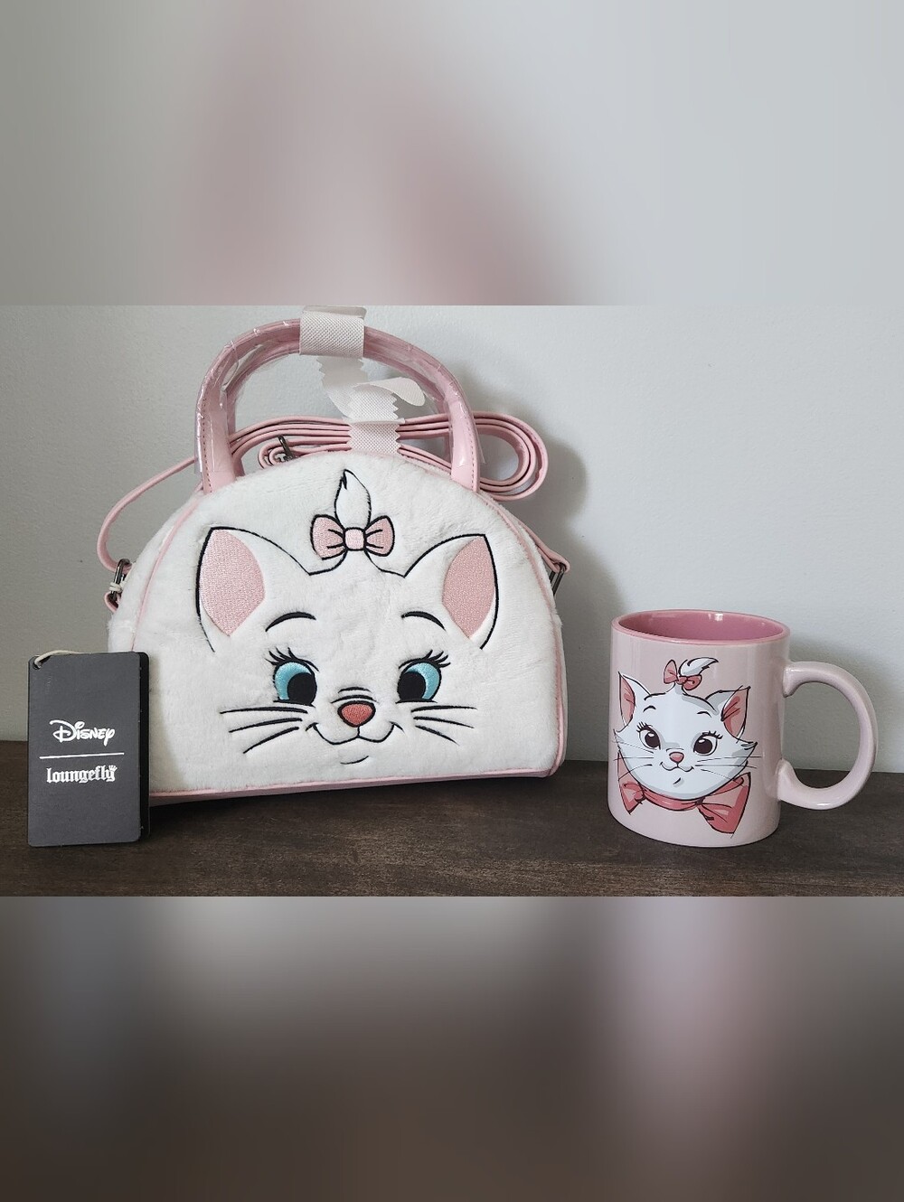 Disney Loungefly Marie Plush Crossbody Bag